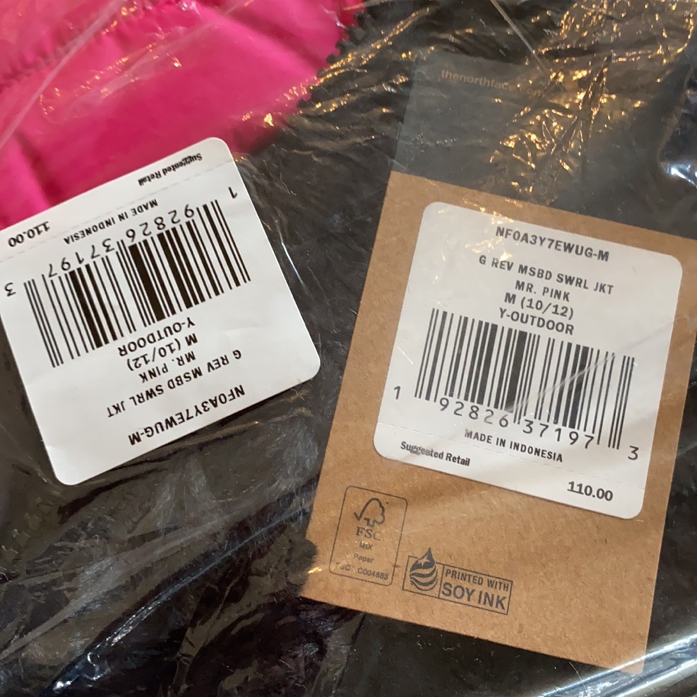 NWT The North Face Reversible Mossbud Swirl Jacket - Picture 9 of 10